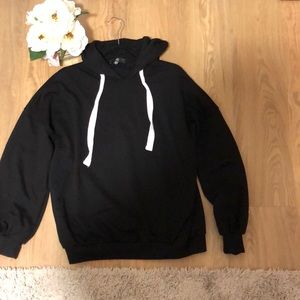 Missguided Black Oversized Sweatshirt